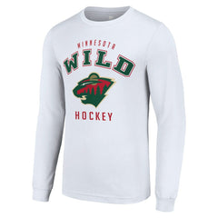 Minnesota Wild - Starter Logo Long Sleeve T-Shirt White