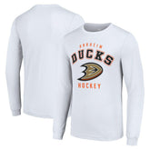 Anaheim Ducks - Starter Logo Long Sleeve T-Shirt White
