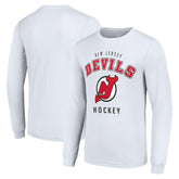New Jersey Devils - Starter Logo Long Sleeve T-Shirt White