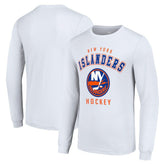 New York Islanders - Starter Logo Long Sleeve T-Shirt White