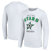 Dallas Stars - Starter Logo Long Sleeve T-Shirt White