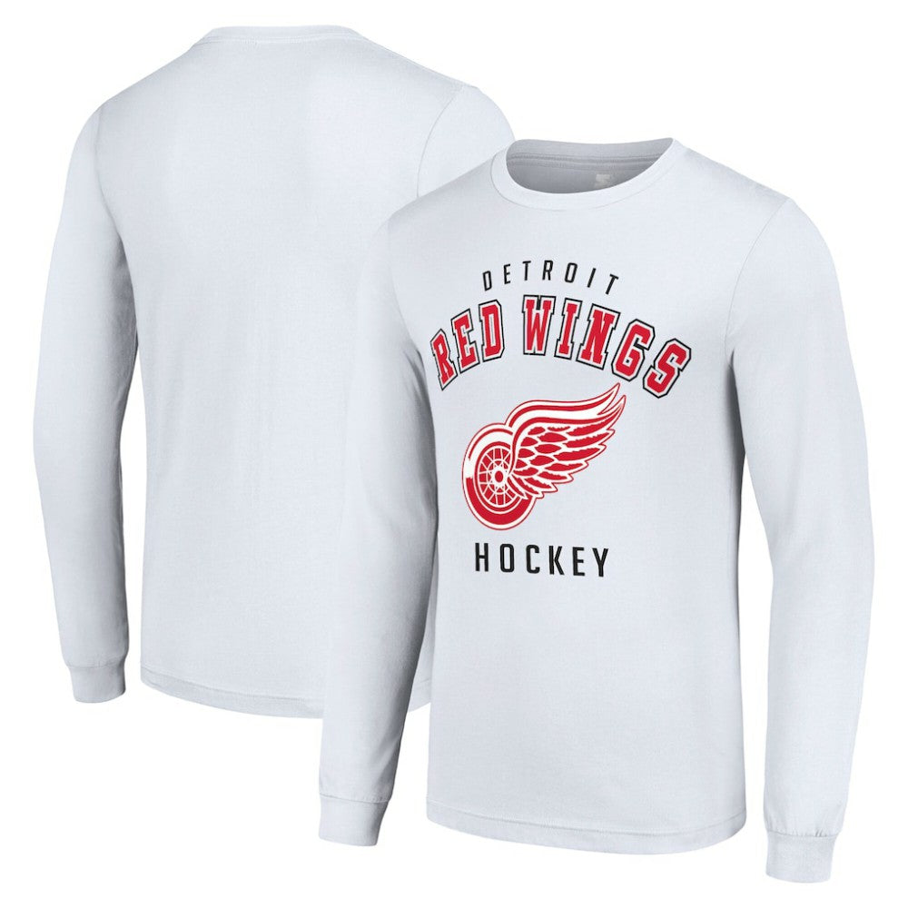 Detroit Red Wings - Starter Logo Long Sleeve T-Shirt White