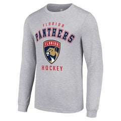 Florida Panthers - Starter Logo Long Sleeve T-Shirt Heather Gray