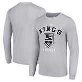 Los Angeles Kings - Starter Logo Long Sleeve T-Shirt Heather Gray
