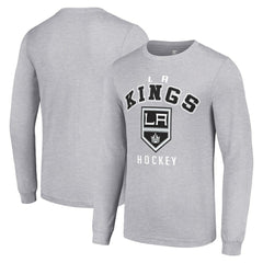 Los Angeles Kings - Starter Logo Long Sleeve T-Shirt Heather Gray