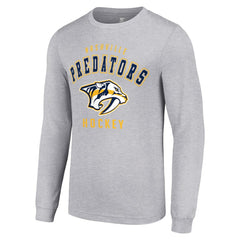 Nashville Predators - Starter Logo Long Sleeve T-Shirt Heather Gray