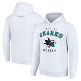 San Jose Sharks - Starter Logo Pullover Hoodie White