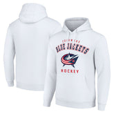 Columbus Blue Jackets - Starter Logo Pullover Hoodie White