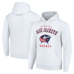 Columbus Blue Jackets - Starter Logo Pullover Hoodie White