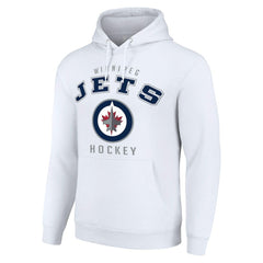 Winnipeg Jets - Starter Logo Pullover Hoodie White
