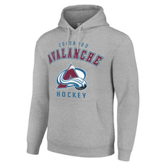 Colorado Avalanche - Starter Logo Pullover Hoodie Heather Gray