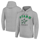 Dallas Stars - Starter Logo Pullover Hoodie Heather Gray