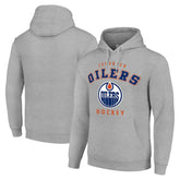 Edmonton Oilers - Starter Logo Pullover Hoodie Heather Gray