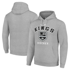 Los Angeles Kings - Starter Logo Pullover Hoodie Heather Gray