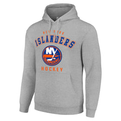 New York Islanders - Starter Logo Pullover Hoodie Heather Gray