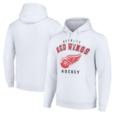 Detroit Red Wings - Starter Logo Pullover Hoodie White