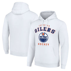 Edmonton Oilers - Starter Logo Pullover Hoodie White
