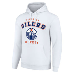 Edmonton Oilers - Starter Logo Pullover Hoodie White