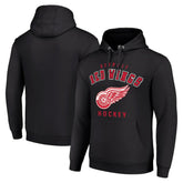Detroit Red Wings - Starter Logo Pullover Hoodie Black