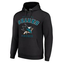 San Jose Sharks - Starter Logo Pullover Hoodie Black