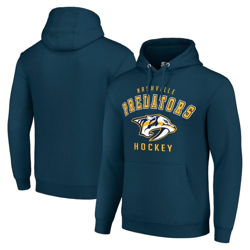 Nashville Predators - Starter Logo Pullover Hoodie Navy