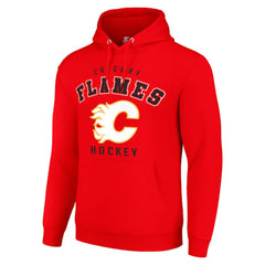 Calgary Flames - Starter Logo Pullover Hoodie Red