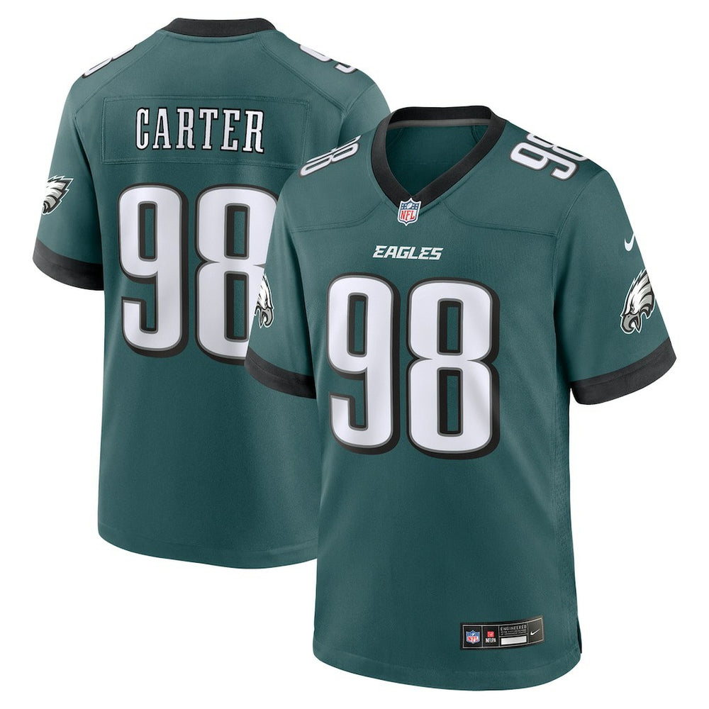 Jalen Carter Philadelphia Eagles Team Game Jersey Midnight Green - Nike