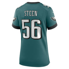 Tyler Steen Philadelphia Eagles Women's Team Game Jersey Midnight Green - Nike