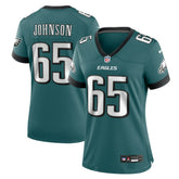 Lane Johnson Philadelphia Eagles Women's Team Game Jersey Midnight Green - Nike