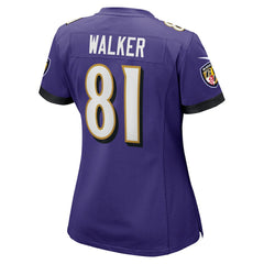 Devontez Walker Baltimore Ravens Women's Game Jersey Purple - Nike
