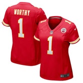 Xavier Worthy Kansas City Chiefs Women's Game Jersey Red - Nike