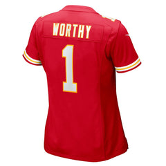 Xavier Worthy Kansas City Chiefs Women's Game Jersey Red - Nike
