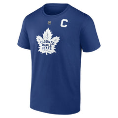 Auston Matthews Toronto Maple Leafs - Fanatics Authentic Stack Name & Number T-Shirt Blue