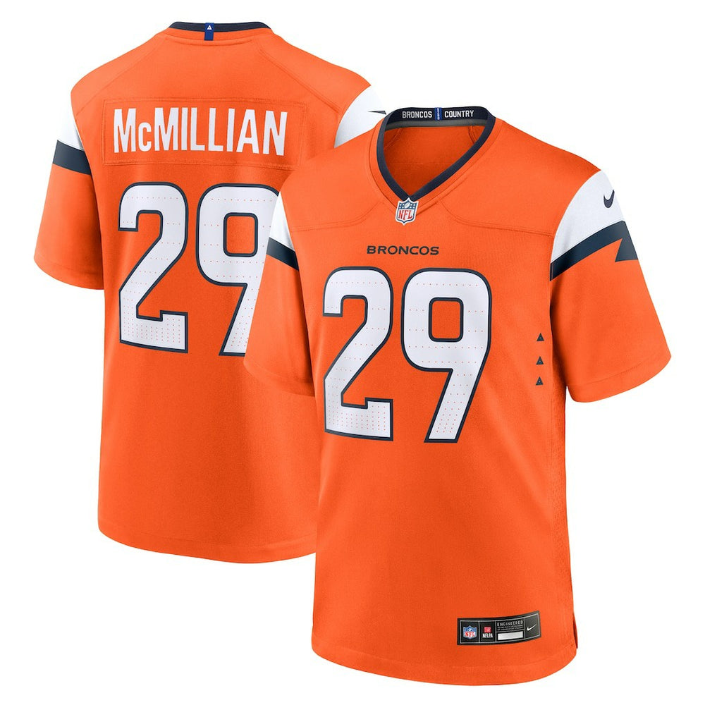 Ja'Quan McMillian Denver Broncos Team Game Jersey Orange - Nike