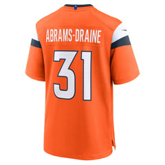 Kris Abrams-Draine Denver Broncos Team Game Jersey Orange - Nike