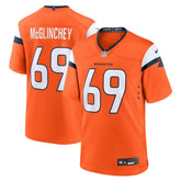 Mike McGlinchey Denver Broncos Team Game Jersey Orange - Nike
