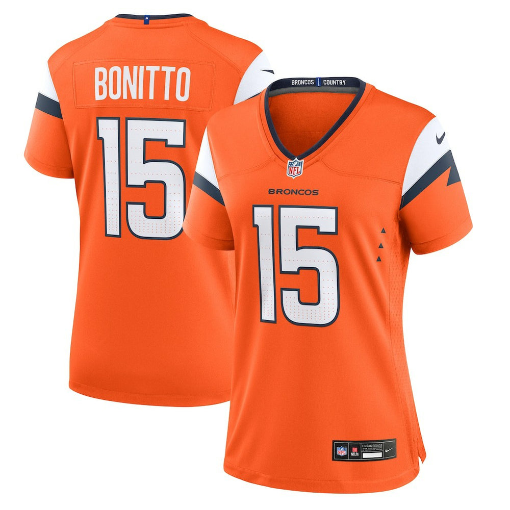 Nik Bonitto Denver Broncos Women's Team Game Jersey Orange - Nike