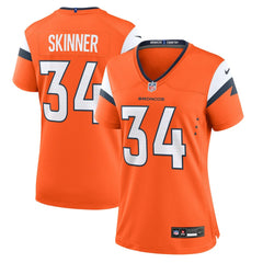 JL Skinner Denver Broncos Women's Team Game Jersey Orange - Nike