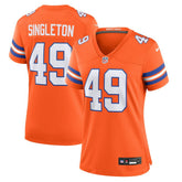 Alex Singleton Denver Broncos Women's Alternate Game Jersey Orange - Nike