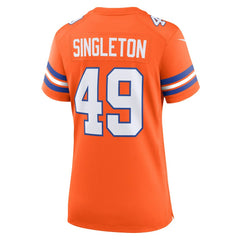 Alex Singleton Denver Broncos Women's Alternate Game Jersey Orange - Nike