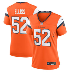 Jonah Elliss Denver Broncos Women's Team Game Jersey Orange - Nike