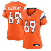 Mike McGlinchey Denver Broncos Women's Team Game Jersey Orange - Nike