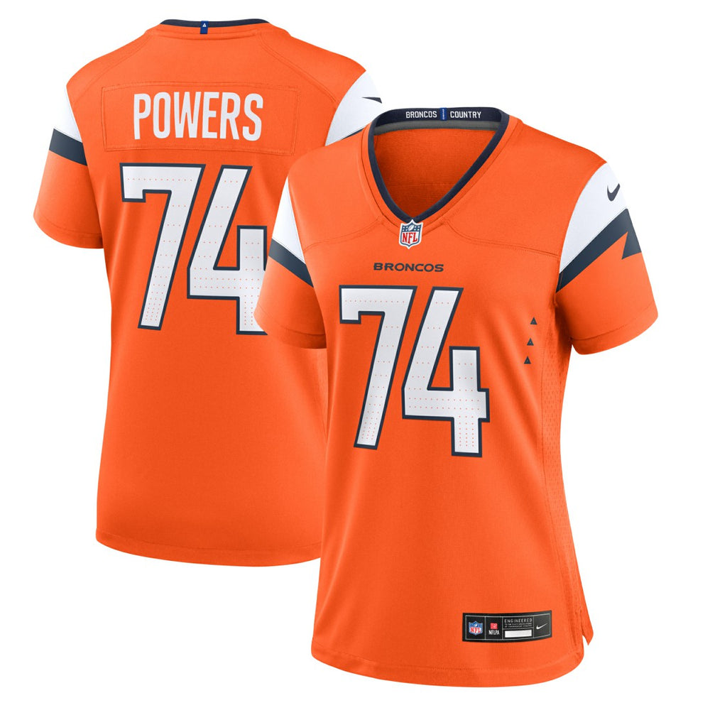 Ben Powers Denver Broncos Women's Team Game Jersey Orange - Nike