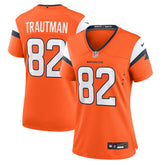 Adam Trautman Denver Broncos Women's Team Game Jersey Orange - Nike