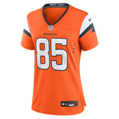 Lucas Krull Denver Broncos Women's Team Game Jersey Orange - Nike