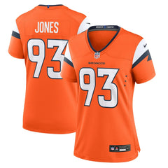 D.J. Jones Denver Broncos Women's Team Game Jersey Orange - Nike