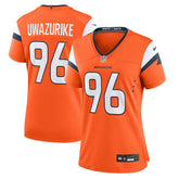 Eyioma Uwazurike Denver Broncos Women's Team Game Jersey Orange - Nike