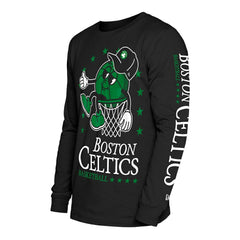 New Era - Boston Celtics Old School Sport Long Sleeve T-Shirt - Black