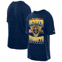 New Era - Denver Nuggets Old School Sport Vintage Wash T-Shirt - Navy