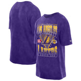 New Era - Los Angeles Lakers Old School Sport Vintage Wash T-Shirt - Purple